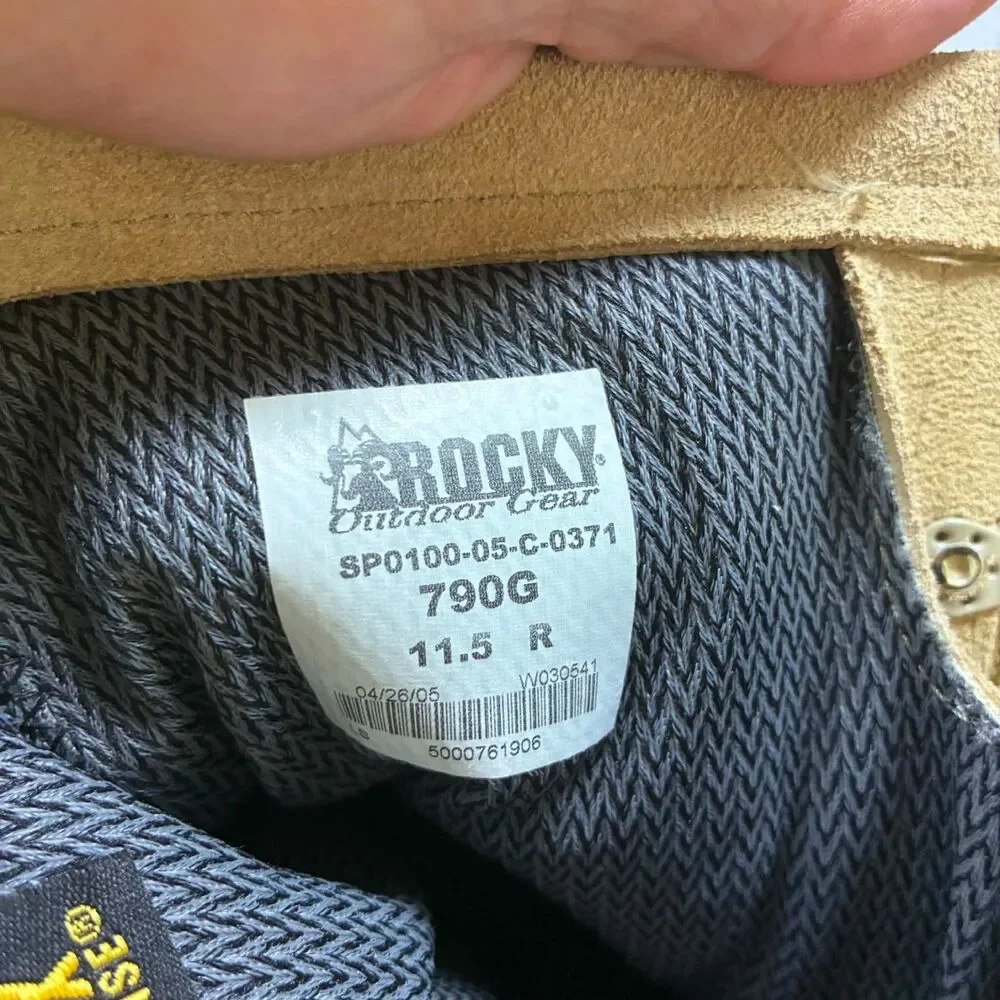 Rocky 790G Mens 11.5 R Gore Tex Tactical Military Combat Boots Tan Vibram EUC